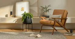 Tuva Black Narrow Indoor/Outdoor Planter Set