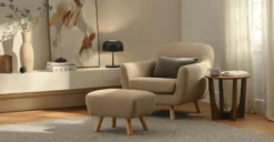 Tovi Smoked Oak Side Table