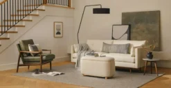 Heron Black Floor Lamp