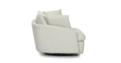 Leigh Silver Ivory Swivel Chair -Furniture Sales 2024 image103459