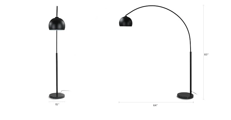 Crescent Black Floor Lamp Crescent Black Floor Lamp -Furniture Sales 2024 image30051