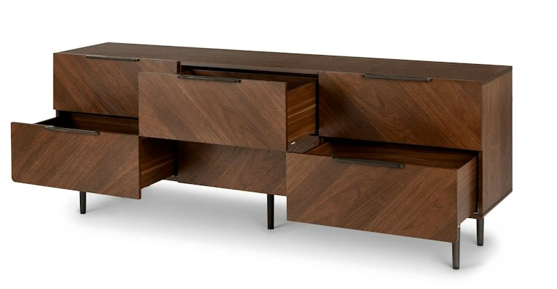 Nera Walnut 6-Drawer Low Double Dresser Nera Walnut 6-Drawer Low Double Dresser -Furniture Sales 2024 image50481