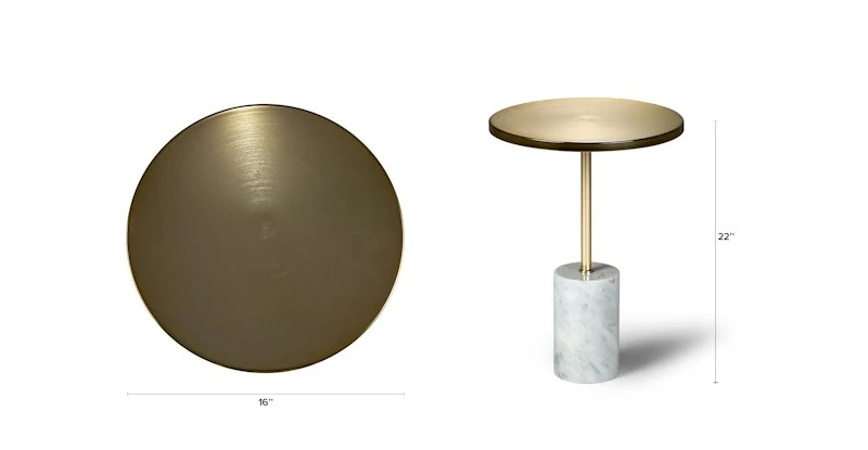 Narro Brass Side Table Narro Brass Side Table -Furniture Sales 2024 image50676