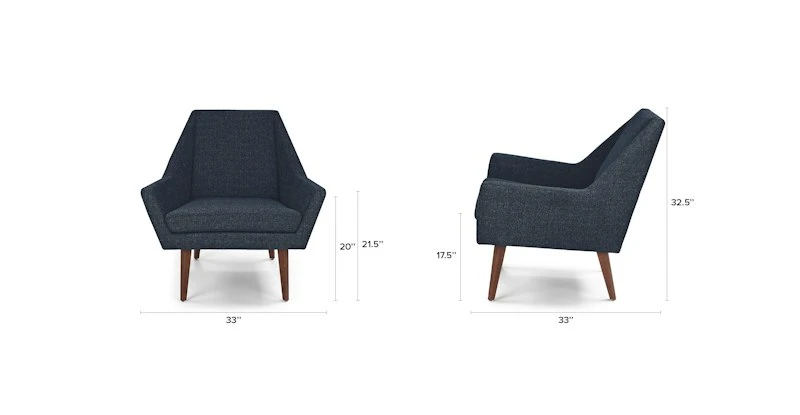 Angle Denim Blue Chair Angle Denim Blue Chair -Furniture Sales 2024 image60953