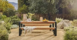 Lubek Tuscan Brown Dining Set