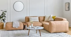 Solae Canyon Tan Ottoman