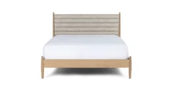 Lenia Rain Cloud Gray Oak Queen Bed -Furniture Sales 2024 image70186