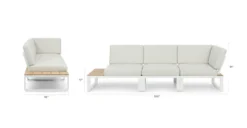 Kezia Lily White Modular Sofa -Furniture Sales 2024 image75430