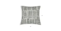 Rooth Jacquard Gray Outdoor Pillow -Furniture Sales 2024 image76173