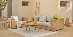 Rooth Jacquard Gray Outdoor Pillow