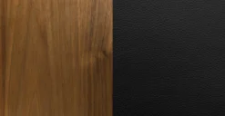 Sede Black Leather Walnut Counter Stool -Furniture Sales 2024 image80169