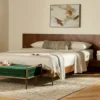 Nera Walnut California King Bed With Nightstands