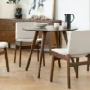 Nosh Chalk Gray Walnut Dining Chair