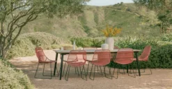 Latta Slate Gray Dining Table For 8