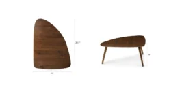 Amoeba Wild Walnut 29.5" Wide Coffee Table 13 Amoeba Wild Walnut 29.5" Wide Coffee Table -Furniture Sales 2024 image80604