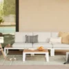 Kezia Lily White Modular Sofa