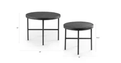 Gera Black Granite Side Table Set -Furniture Sales 2024 image83083