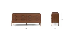 Vireo Walnut 6-Drawer Double Dresser 9 Vireo Walnut 6-Drawer Double Dresser -Furniture Sales 2024 image85301