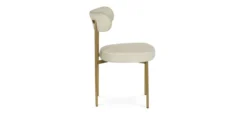 Viarsi Light Melange Gray Brass Dining Chair 2 Viarsi Light Melange Gray Brass Dining Chair -Furniture Sales 2024 image85923