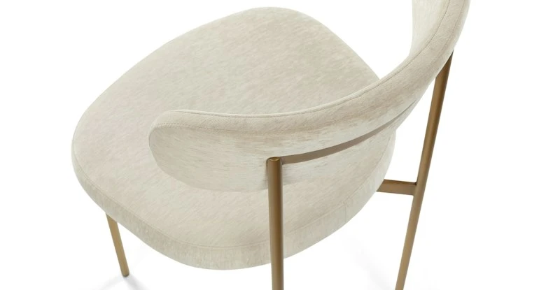 Viarsi Light Melange Gray Brass Dining Chair Viarsi Light Melange Gray Brass Dining Chair -Furniture Sales 2024 image85927