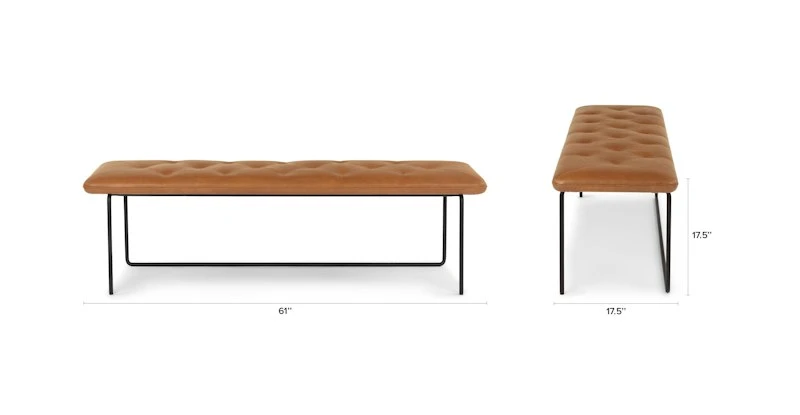 Level Bella Caramel 61" Bench Level Bella Caramel 61" Bench -Furniture Sales 2024 image87026