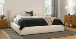 Cigar Ankara Ivory King Storage Bed