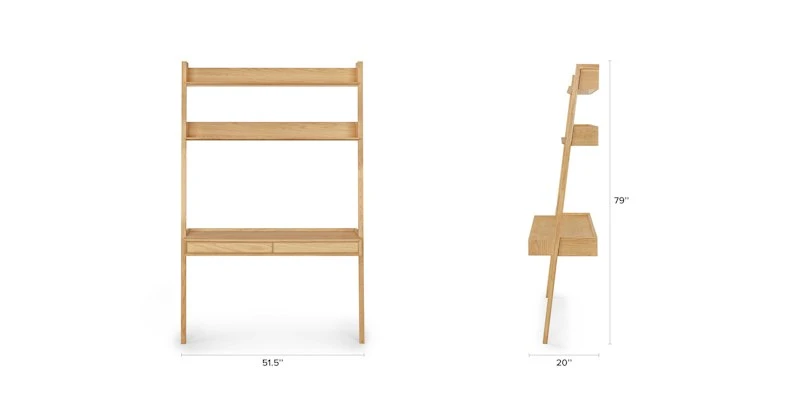 Fantol Oak Leaning Desk Fantol Oak Leaning Desk -Furniture Sales 2024 image89924