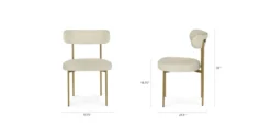 Viarsi Light Melange Gray Brass Dining Chair 9 Viarsi Light Melange Gray Brass Dining Chair -Furniture Sales 2024 image90540