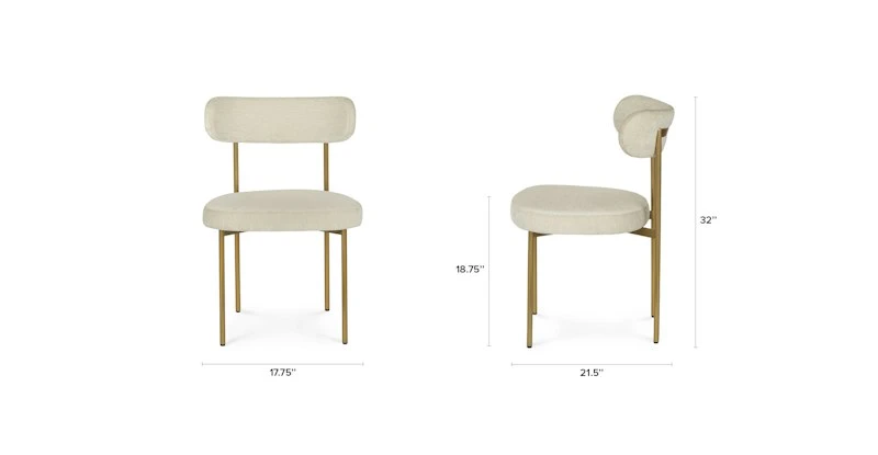 Viarsi Light Melange Gray Brass Dining Chair Viarsi Light Melange Gray Brass Dining Chair -Furniture Sales 2024 image90540