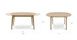 Plumas White Oak Dining Table For 6, Extendable -Furniture Sales 2024 image92261