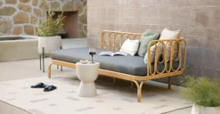 Amarillo Dravite Black Chaise Lounge