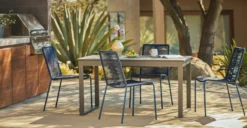 Ofer Dark Gray Table For 4, Extendable