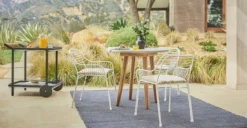 Caya Dahlia White Dining Armchair