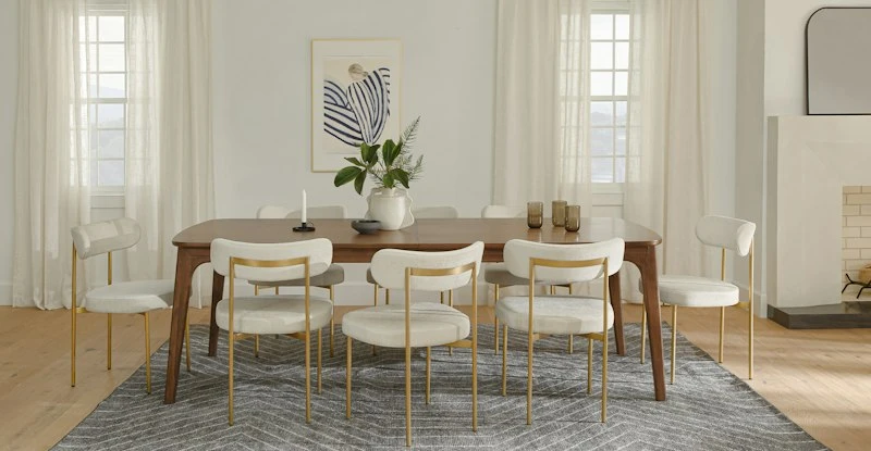 Viarsi Light Melange Gray Brass Dining Chair Viarsi Light Melange Gray Brass Dining Chair -Furniture Sales 2024 image95119