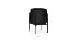 Tuva Black Wide Indoor/Outdoor Planter Set 10 Tuva Black Wide Indoor/Outdoor Planter Set -Furniture Sales 2024 image98119