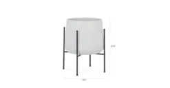 Tuva White Wide Indoor/Outdoor Planter Set -Furniture Sales 2024 image98141