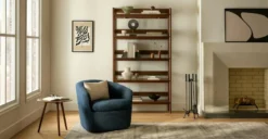 Amoeba Wild Walnut Side Table