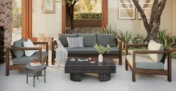 Palmera Dravite Black Sofa Set
