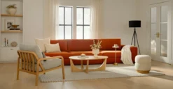 Beta Rowan Orange Modular Sofa